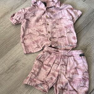 Volcom Kids Light Pink Palm Set